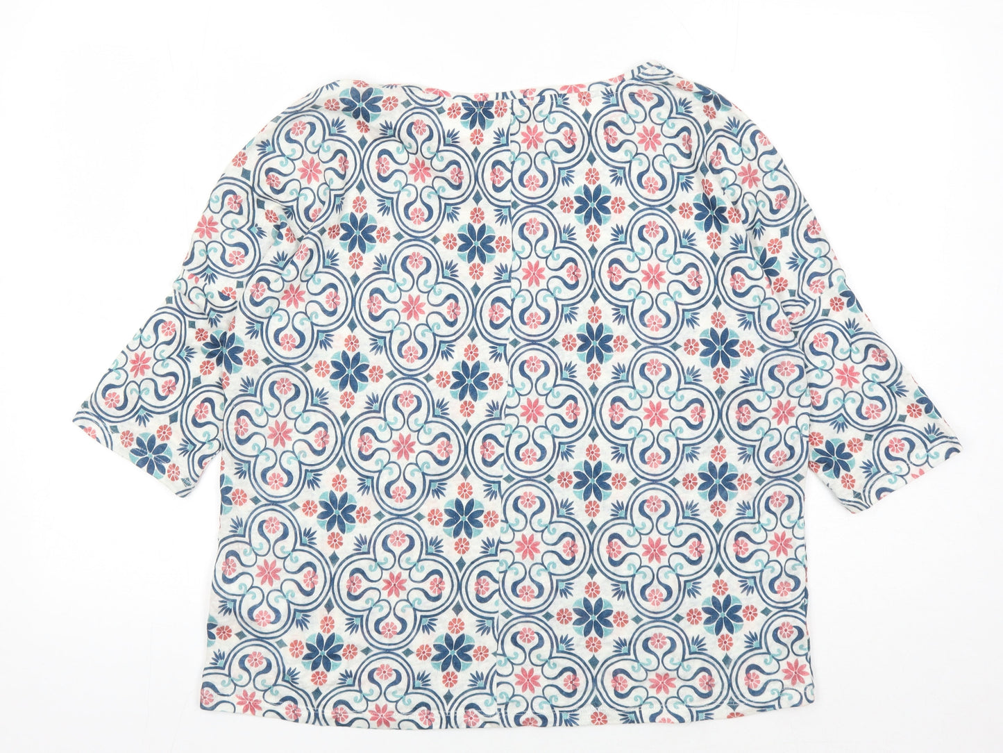 Womens UK Size 12 Phase Eight Multicoloured Cropped Blouse