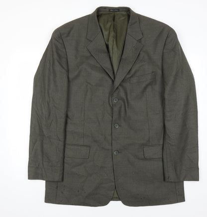 Alfani Men's Grey Blazer Size 44L Wool Cashmere