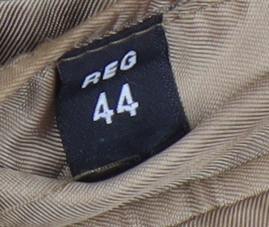 Austin Reed Mens Beige Check Wool Blazer Size 44R