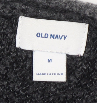 Womens UK Size M Old Navy Grey Cardigan Jumper