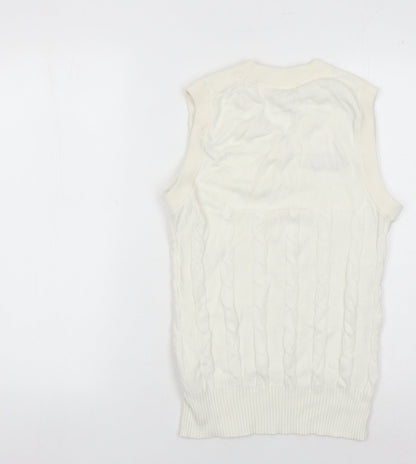 Slazenger Men's Ivory Cable-Knit Vest S