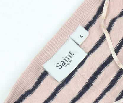 Womens UK Size S Saint Tropez Pink Pullover Jumper