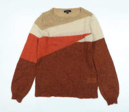 Womens UK Size S Caroll Multicoloured Pullover Jumper