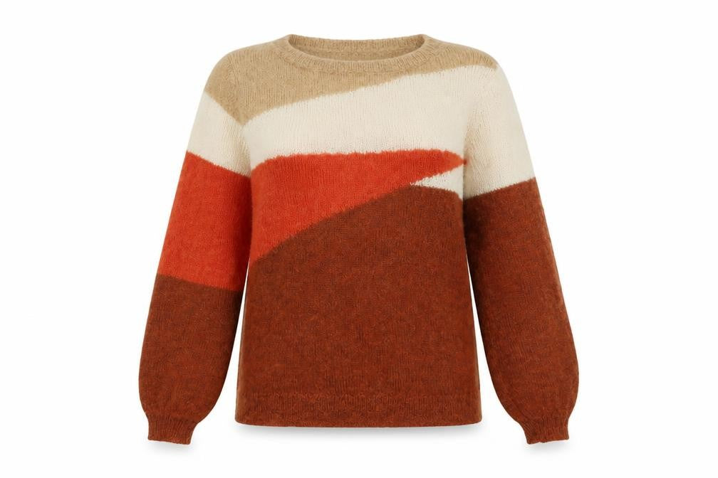 Womens UK Size S Caroll Multicoloured Pullover Jumper