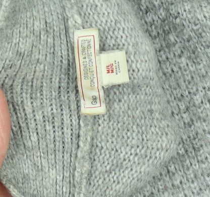 Womens UK Size M Gap Grey Cardigan Jumper