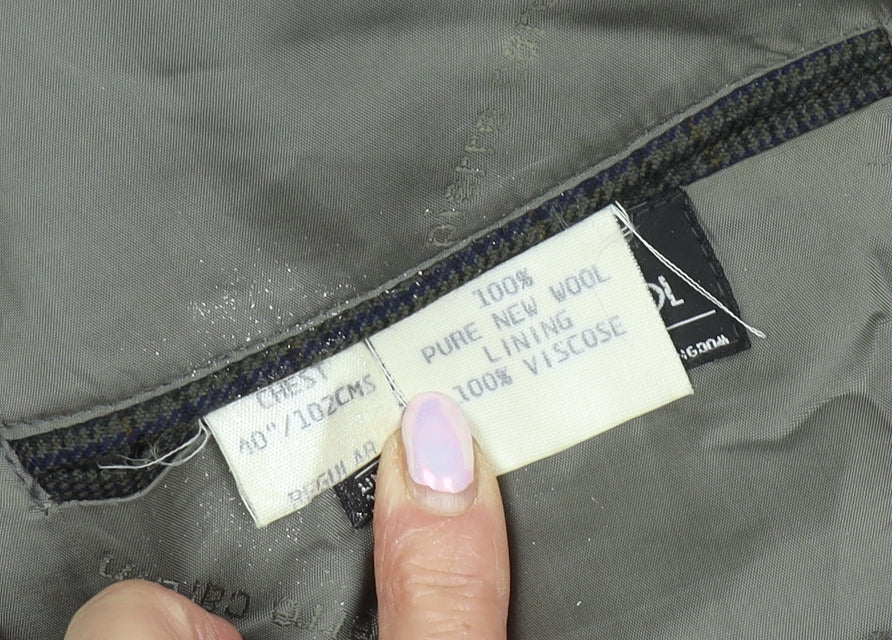 Mens UK Size 40 Pierre Cardin Regular Grey Suit Jacket
