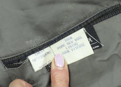 Mens UK Size 40 Pierre Cardin Regular Grey Suit Jacket