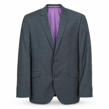 Men's Grey Wool Blazer 40R Business Formal Classic