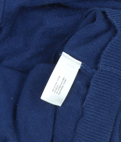 Womens UK Size L Gap Blue Wrap Jumper