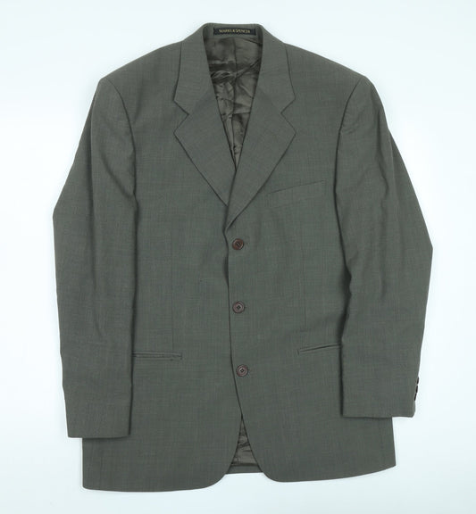 Mens UK Size 40 Marks and Spencer Regular Grey Suit Jacket