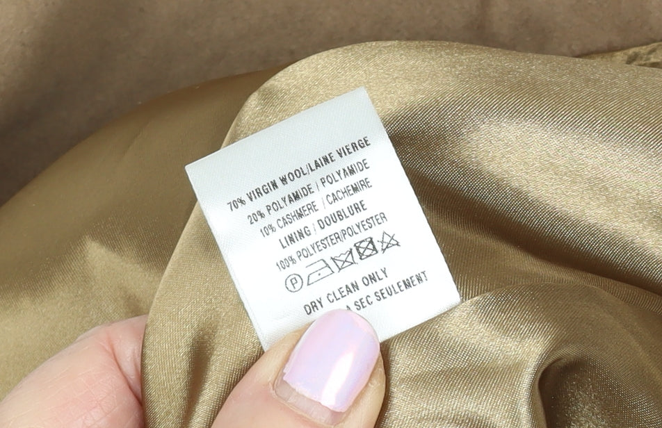 Womens UK Size 12 Eastex Beige Overcoat
