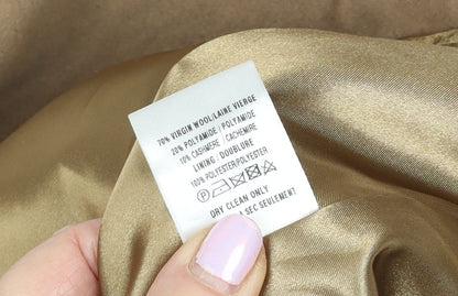 Womens UK Size 12 Eastex Beige Overcoat
