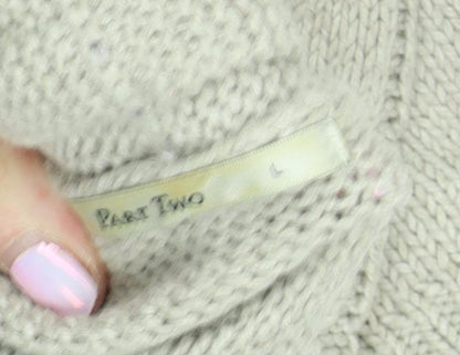 Womens UK Size L Part Two Beige Cardigan Jumper