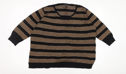 Womens UK Size 20/22 Capsule Black Jumper Jumper