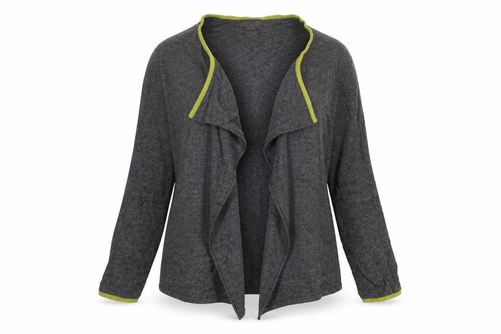 Benedetta B Women's Grey Cardigan, Size S, Merino Wool