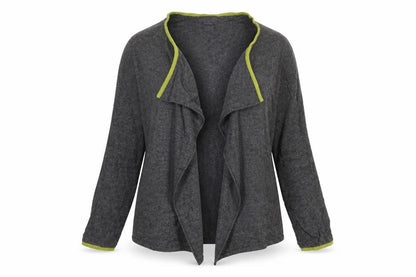 Benedetta B Women's Grey Cardigan, Size S, Merino Wool