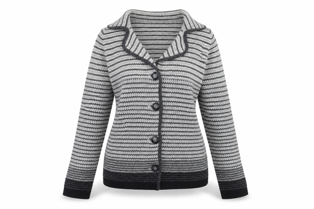 Womens UK Size 10 EAST Grey Cardigan Jumper