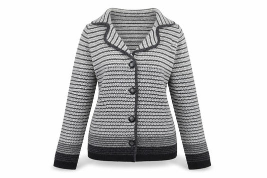 Womens UK Size 10 EAST Grey Cardigan Jumper