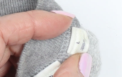 GAP Women's Grey L Pullover Lace-Up Sweatshirt