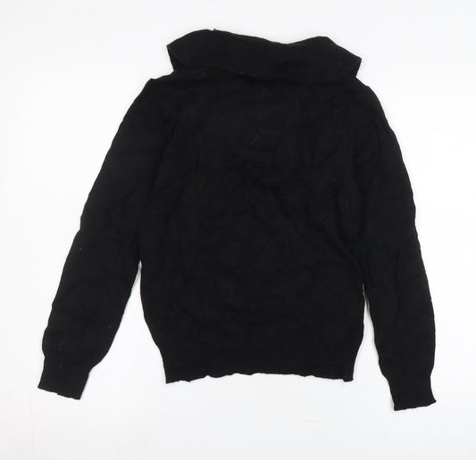 Womens UK Size S CC Black Pullover Jumper