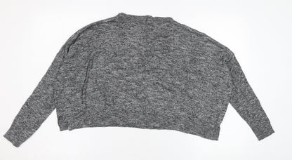 Womens UK Size M Bershka Grey Pullover Jumper