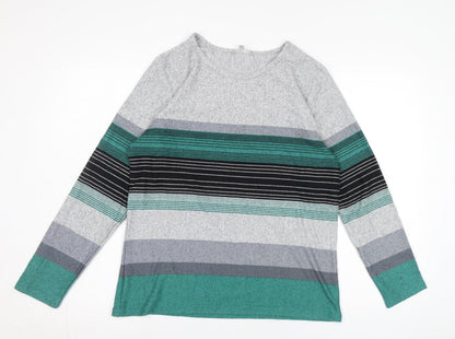 Womens UK Size M Pebble Bay Multicoloured Pullover Jumper