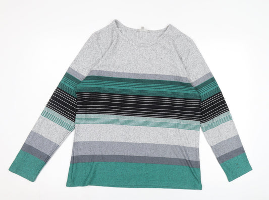 Womens UK Size M Pebble Bay Multicoloured Pullover Jumper