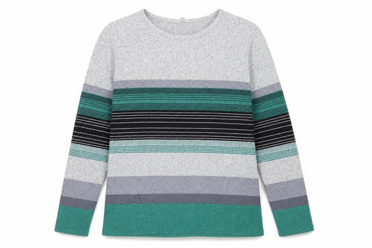 Womens UK Size M Pebble Bay Multicoloured Pullover Jumper