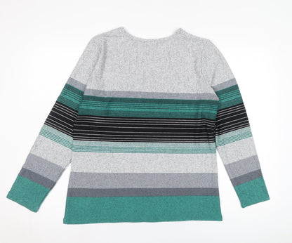 Womens UK Size M Pebble Bay Multicoloured Pullover Jumper