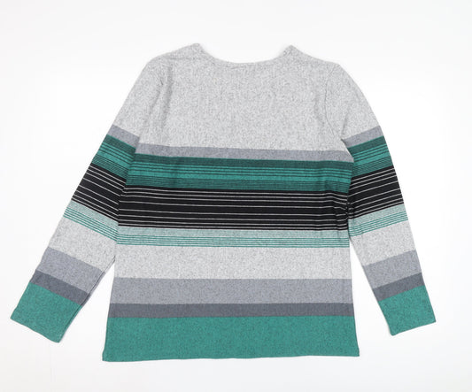 Womens UK Size M Pebble Bay Multicoloured Pullover Jumper