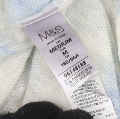 Womens UK Size M Marks and Spencer Blue Cardigan Jumper