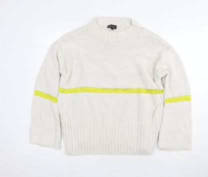 Womens UK Size 10 Topshop Ivory Pullover Jumper