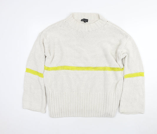 Womens UK Size 10 Topshop Ivory Pullover Jumper