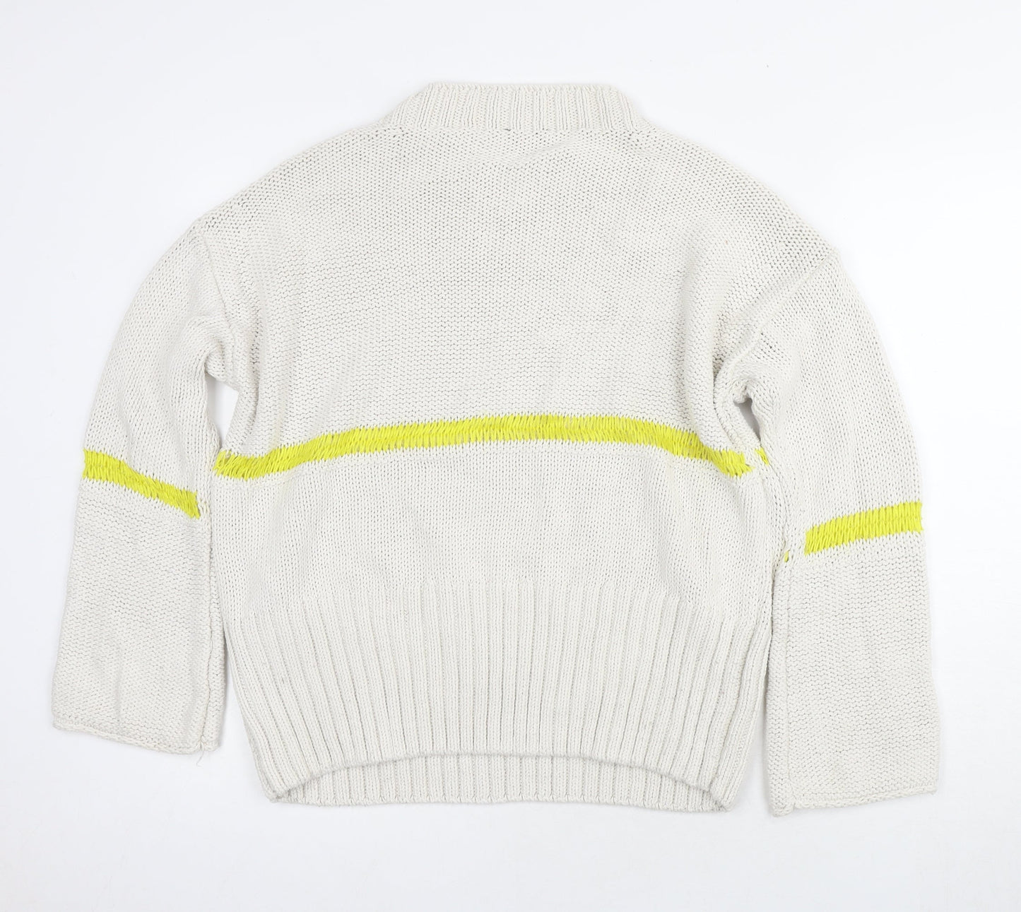 Womens UK Size 10 Topshop Ivory Pullover Jumper