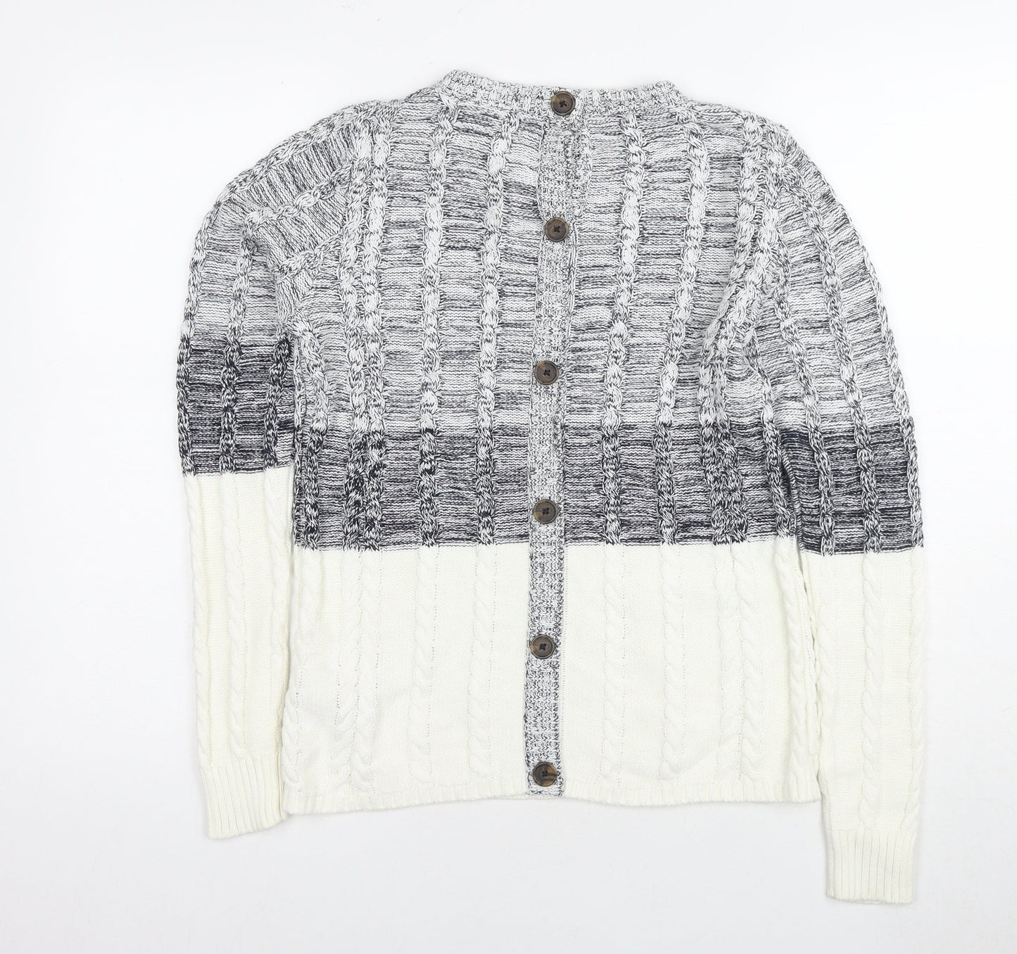 Womens UK Size XS NEXT Grey Cardigan Jumper