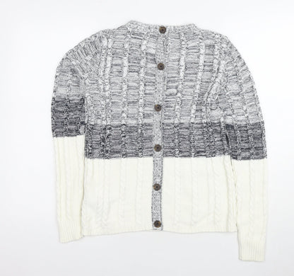 Womens UK Size XS NEXT Grey Cardigan Jumper