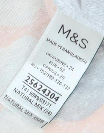 Womens UK Size 34 Marks and Spencer Multicoloured  T-Shirt