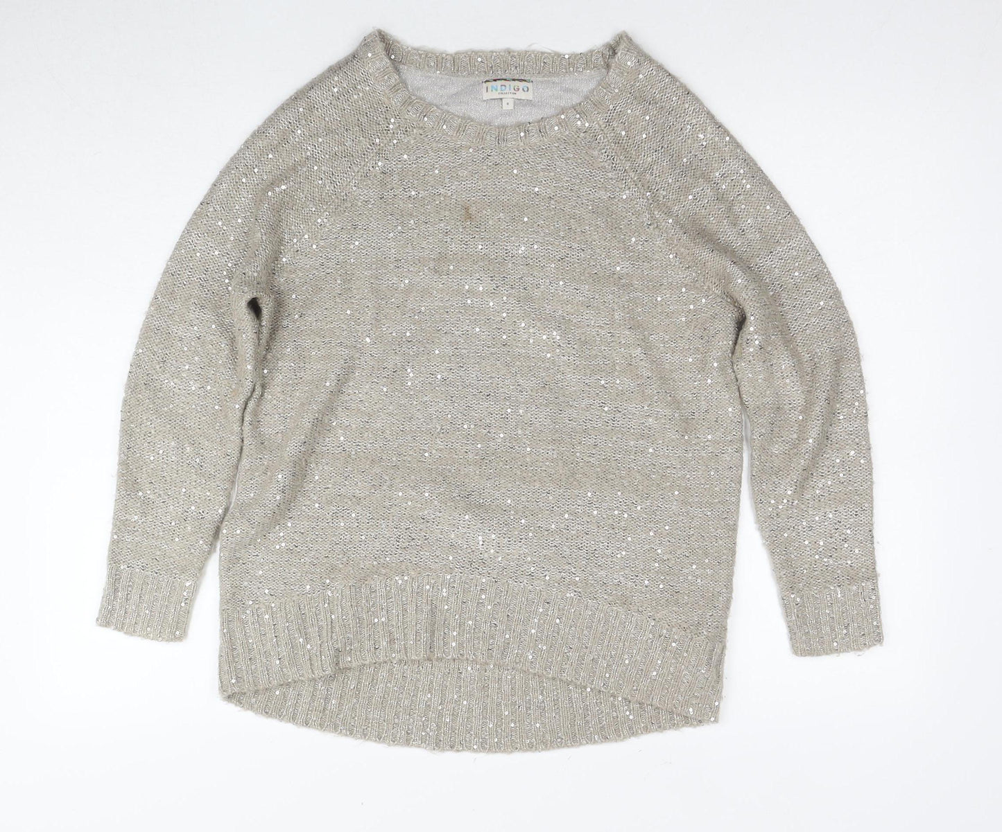 Womens UK Size 8 Marks and Spencer Beige Pullover Jumper
