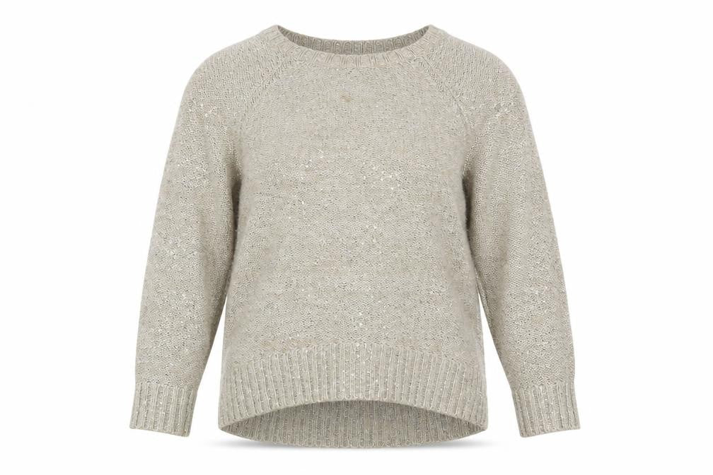 Womens UK Size 8 Marks and Spencer Beige Pullover Jumper
