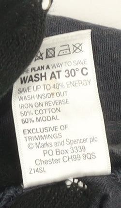 Womens UK Size 24 Marks and Spencer Black Basic Tank