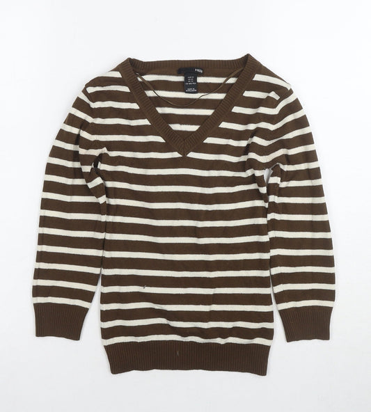 Womens UK Size XS H&M Brown Jumper Jumper