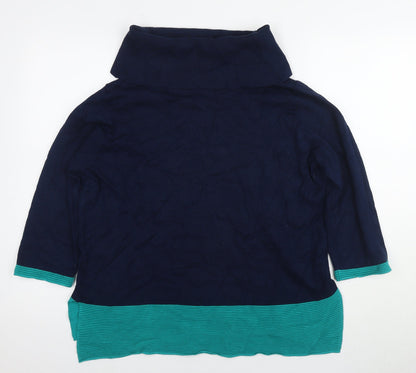 Womens UK Size XL Mitzy Blue Tunic Jumper
