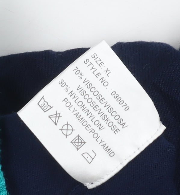 Womens UK Size XL Mitzy Blue Tunic Jumper