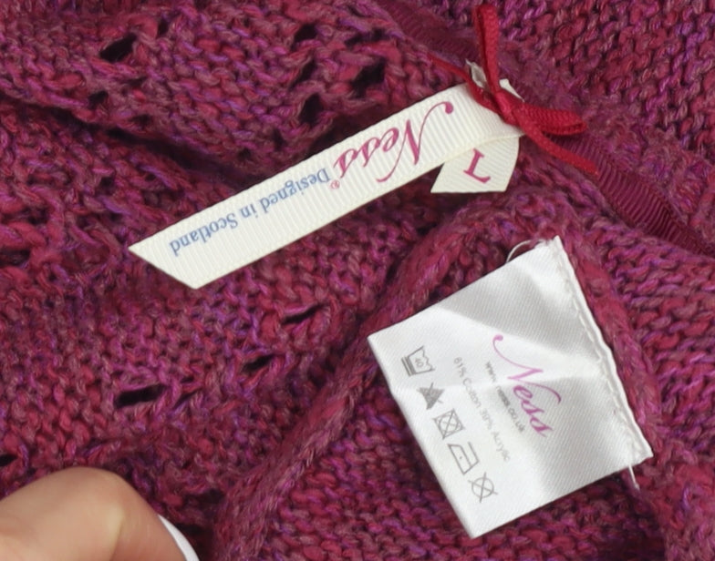 Womens UK Size 10 Ness Purple Pullover Jumper