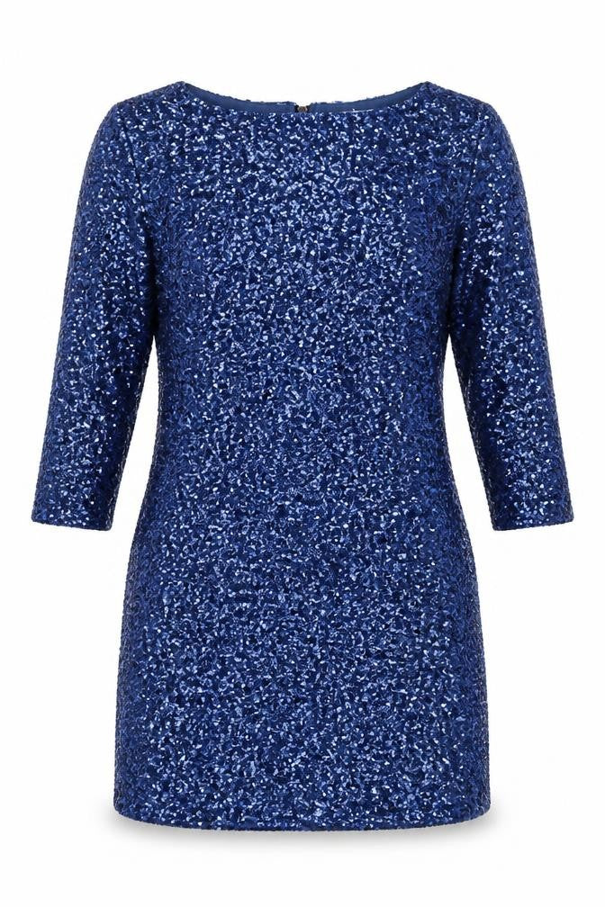 Glamorous Blue Sequin Bodycon Dress - M Women’s Party Dress