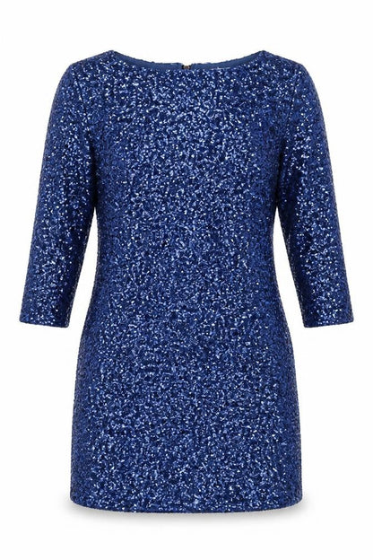 Glamorous Blue Sequin Bodycon Dress - M Women’s Party Dress