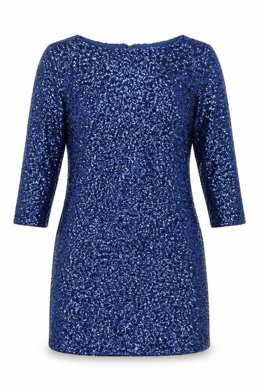Glamorous Blue Sequin Bodycon Dress - M Women’s Party Dress