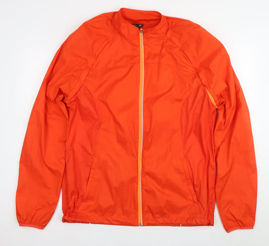 Mens UK Size 2XL H&M Orange Windbreaker Coat