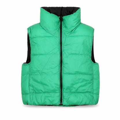 Womens UK Size XS Zara Green Puffer Jacket