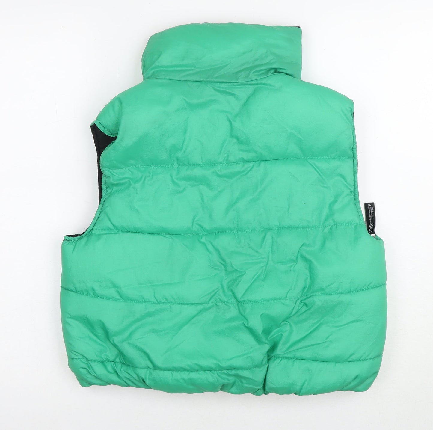 Womens UK Size XS Zara Green Puffer Jacket